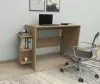 Vispo Computer Desk with Shelves - Sapphire Oak