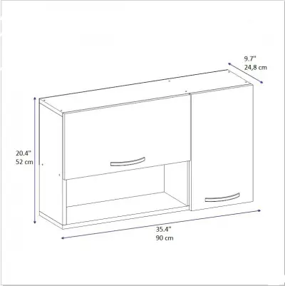 Novarro Multi Purpose Cabinet Shelf - White