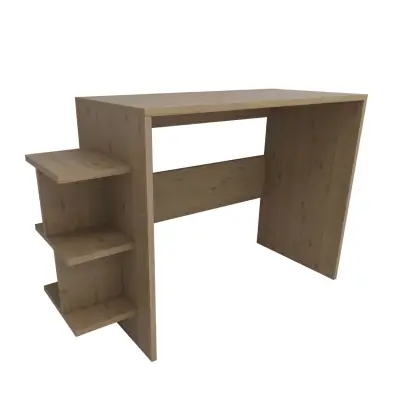 Vispo Computer Desk with Shelves - Sapphire Oak