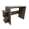 Vispo Computer Desk with Shelves - Walnut