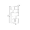 Ricardo Bookcase with Cabinets and Shelves - White