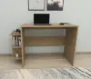 Vispo Computer Desk with Shelves - Sapphire Oak