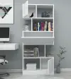 Ricardo Bookcase with Cabinets and Shelves - White