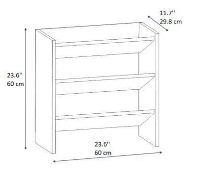 Elarco 2 Tier Shoe Storage Shelf - White