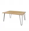 Century Metal Wood Coffee Table - Natural & Black