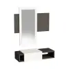 Tina Dresuar with Drawer and Mirror - White & Anthracite