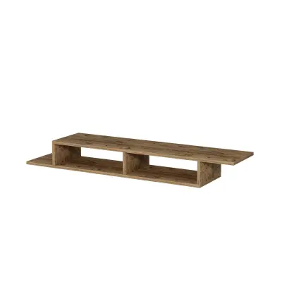 Eldon Floating TV Stand with Shelves - Atlantic Pine