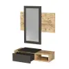 Tina Dresuar with Drawer and Mirror - Anthracite & Atlantic Pine