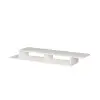 Eldon Floating TV Stand with Shelves - White