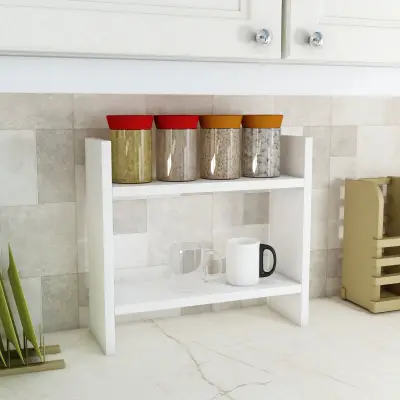 Free Freestanding and Wall Mountable Multi-Purpose Shelf - White