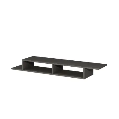 Eldon Floating TV Stand with Shelves - Anthracite