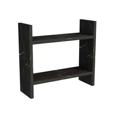 Free Freestanding and Wall Mountable Multi-Purpose Shelf - Black Marble