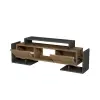 Metafor TV Stand, Media Center with Cabinets, Shelves - Anthracite & Atlantic Pine