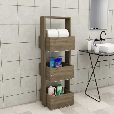 Mita Multi-Purpose Storage Cabinet Shelf - Walnut