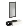 Maria Dresuar with Drawer, Mirror - Anthracite & White