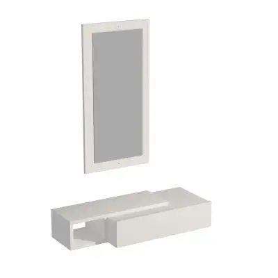 Maria Dresuar with Drawer, Mirror - White