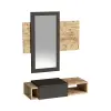 Tina Dresuar with Drawer and Mirror - Anthracite & Atlantic Pine