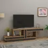 Liberty TV Stand with Open Shelves - Atlantic Pine & Anthracite