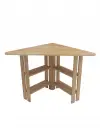 Friend Wood Computer Desk with Shelves - Natural