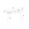 Inferno Dresuar Console Table with Drawers - Anthracite