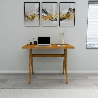 Citizen Solid Wood Computer Desk - Sapphire Oak