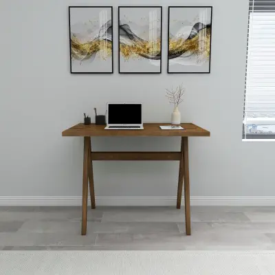 Citizen Solid Wood Computer Desk - Walnut