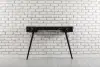 Carasso Dresuar Console Table with Drawer - Black Marble