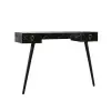 Carasso Dresuar Console Table with Drawer - Black Marble