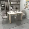 Dennis 110 cm 4 Person Dining Table - Beige