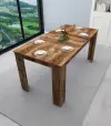 Dennis 160 cm 6 Person Dining Table - Light Walnut