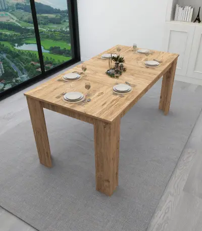 Dennis 160 cm 6 Person Dining Table - Atlantic Pine