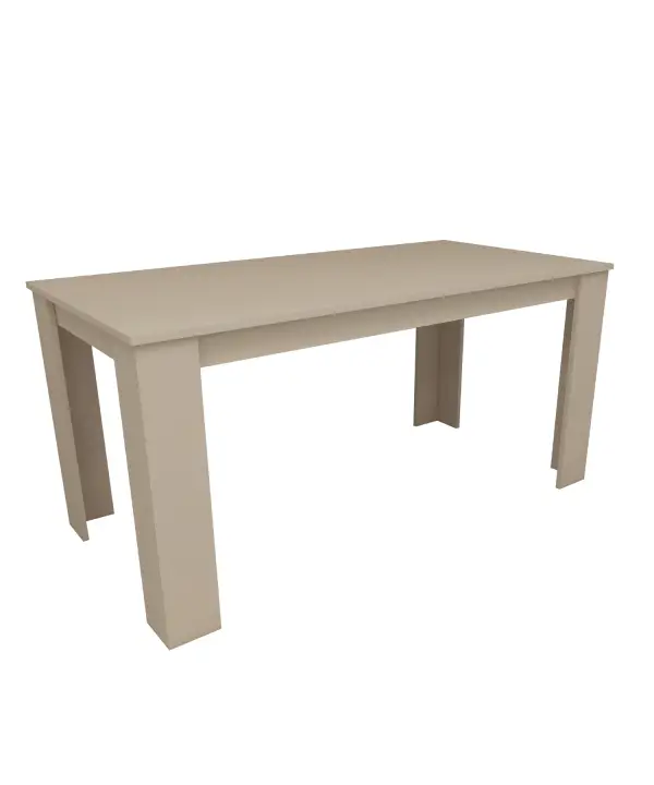 Dennis 160 cm 6 Person Dining Table - Beige