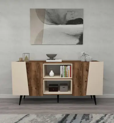 Curve Sideboard with Cabinets