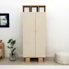 Zeno Compact Wardrobe with Cabinets and Shelves