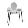 Ambrose Makeup Vanity Table with Mirror - White