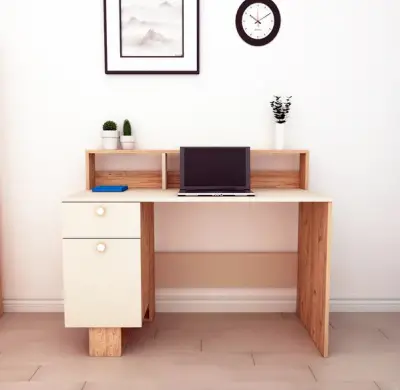 Zeno Computer Desk with Shelves and Cabinet