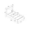 Zeno Bedstead Bed Frame with Headboard