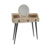 Belem Makeup Vanity Table with Mirror - Beige