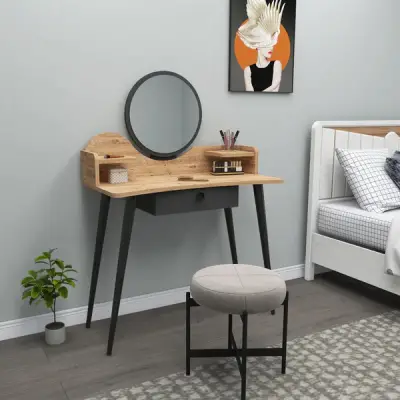 Ambrose Makeup Vanity Table with Mirror