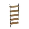 Willis 5-Tier Manufactured Wood Metal Ladder Bookcase