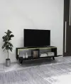 Romens 120 cm Wide TV Stand and Media Console with Cabinets