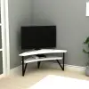 Lotte Corner TV Stand Entertainment Center - White