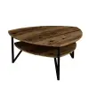 Adonis Coffee Table with Storage Shelf - Light Walnut