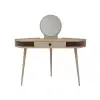 Phoenix Makeup Vanity Table with Mirror - Beige