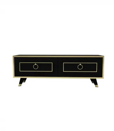 Romens 120 cm Wide TV Stand and Media Console with Cabinets