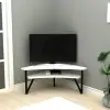 Lotte Corner TV Stand Entertainment Center - White