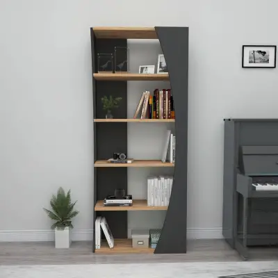 Nestor Bookcase with 5 Tier Shelves