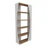 Nestor Bookcase with 5 Tier Shelves - Atlantic Pine / White