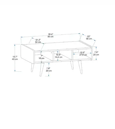 Farelle Coffee Table with Storage Unit