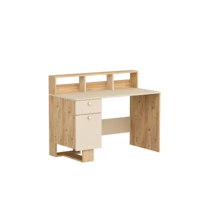 Zeno Computer Desk with Shelves and Cabinet